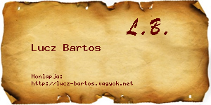 Lucz Bartos névjegykártya